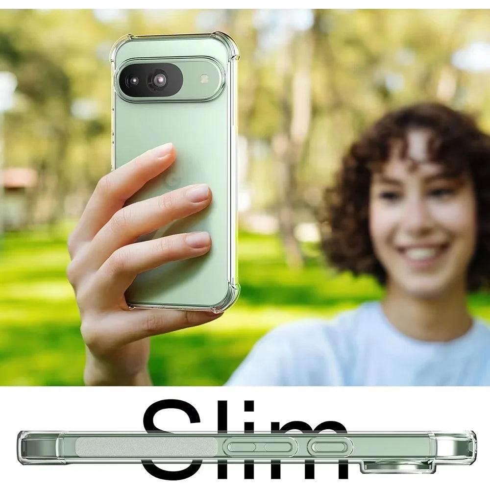 Soft TPU Transparent Phone Case for Google Pixel 9 Series