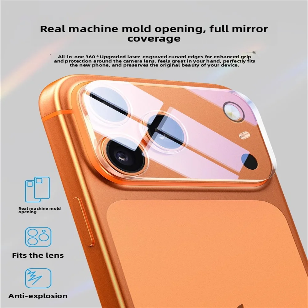 HD Transparent Tempered Glass Camera Lens Protector for iPhone 17 Series