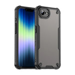 iPhone 16e Scratch-Proof Hard PC + Soft TPU Border Translucent Matte Case
