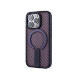 Honeycomb Mesh Hard Case with MagSafe & Kickstand for iPhone 15 Series