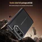 Leather Flip Case with Automatic Magnetic Closure for iPhone Duo