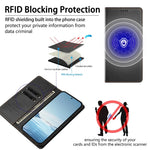 Samsung Galaxy S26 Series Leather Wallet Cover with Magnetic Closure