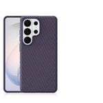 Luxury Woven Magnetic Case with Metal Camera Frame for Samsung Galaxy S26 Ultra