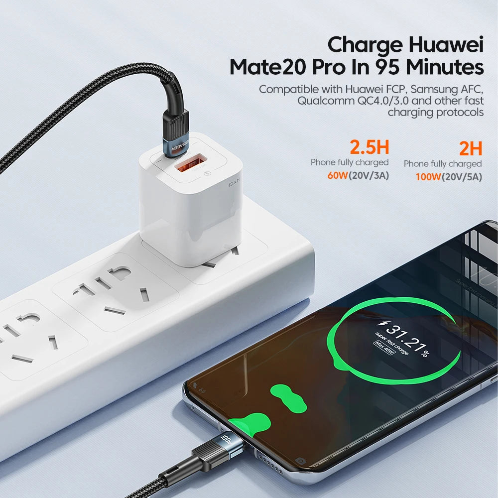 Essager 100W USB Type-C to USB-C Cable