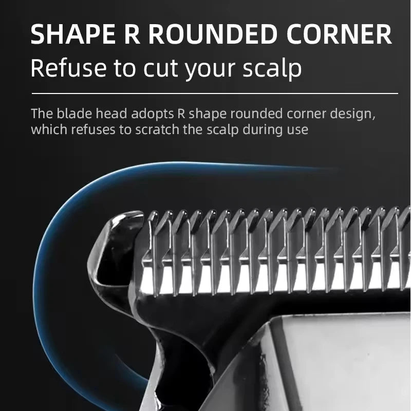 Kemei KM-5027 Rechargeable Hair Clipper with LCD Display