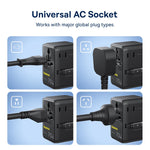 Baseus EnerCore CG11 70W Universal Travel Adapter with Retractable Cable