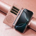 Luxury Embossed Datura Leather Case for Google Pixel 10 Series