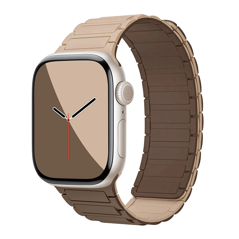 Silicone Replacement Strap with Magnetic Closure for Apple Watch