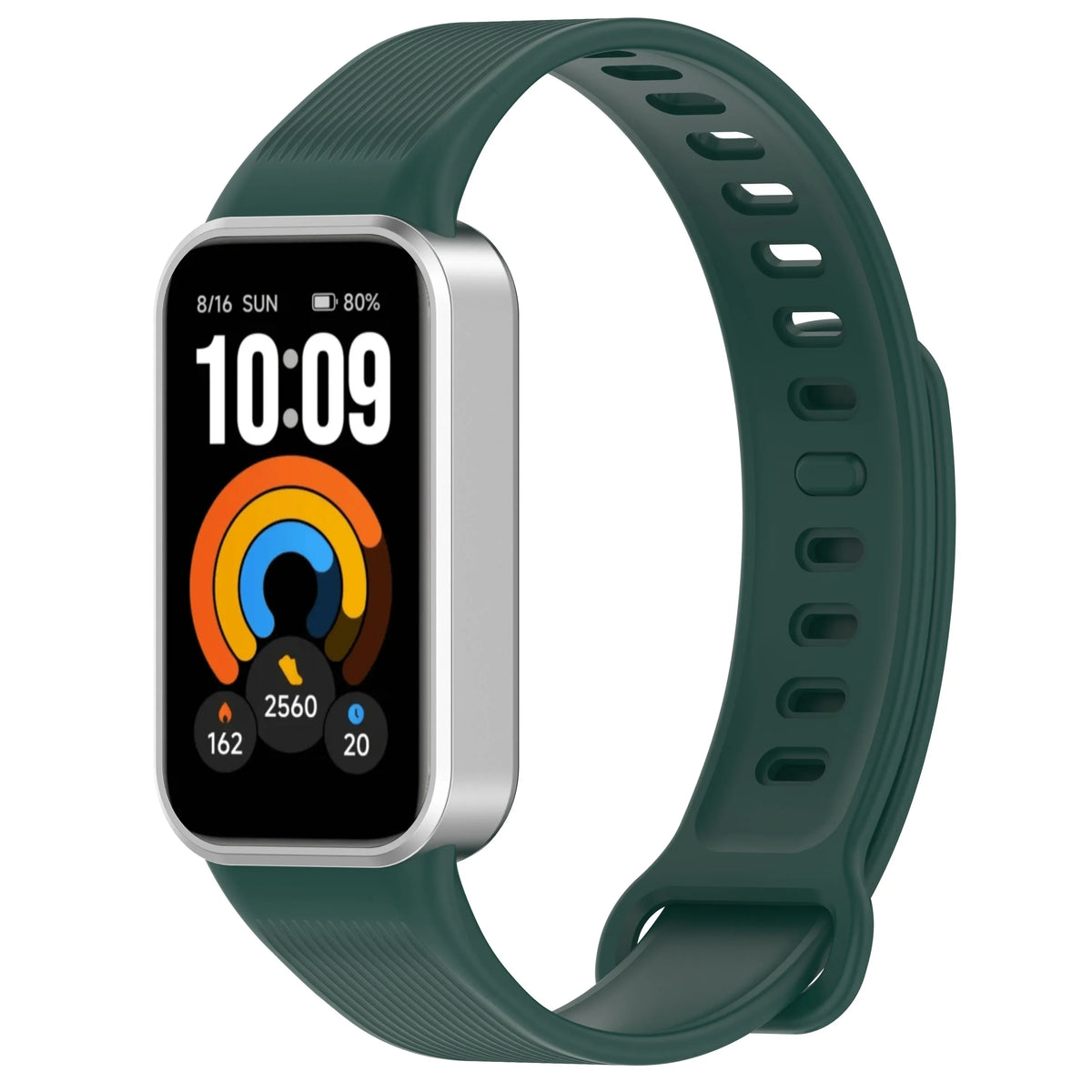 Silicone Ribbed Band with Adjustable Buckle for Xiaomi Smart Band 11 Active