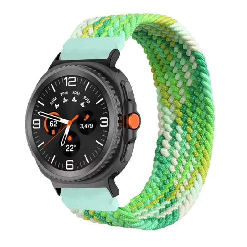 Braided Solo Loop Nylon Bracelet for Samsung Galaxy Watch 8 & Galaxy Watch 8 Classic