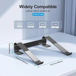 Ergonomic Aluminum Laptop Stand with Cooling Ventilation