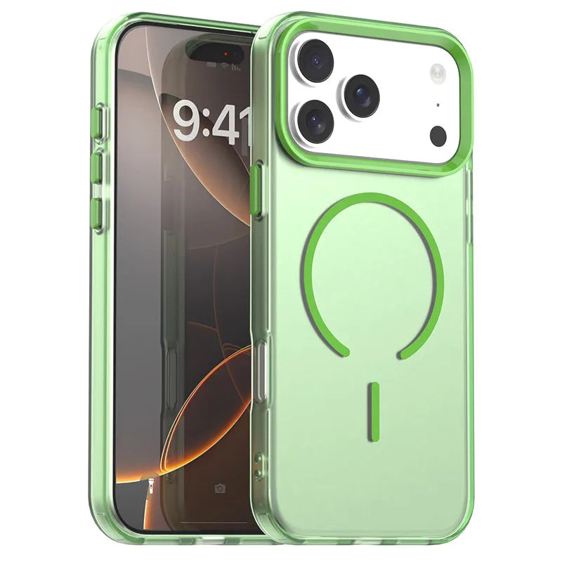 Transparent TPU Camera Protection Case with MagSafe Ring for iPhone 18 Series