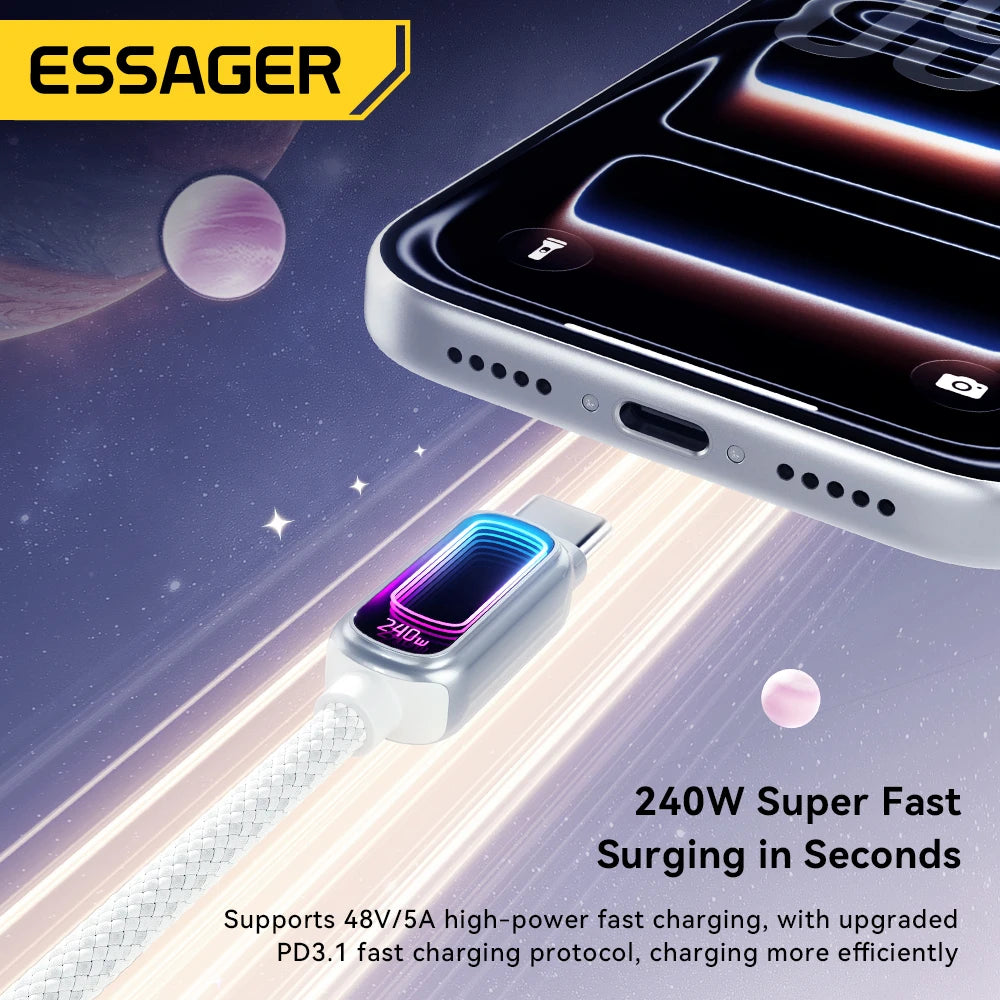 Essager 240W USB-C Fast Charging Cable