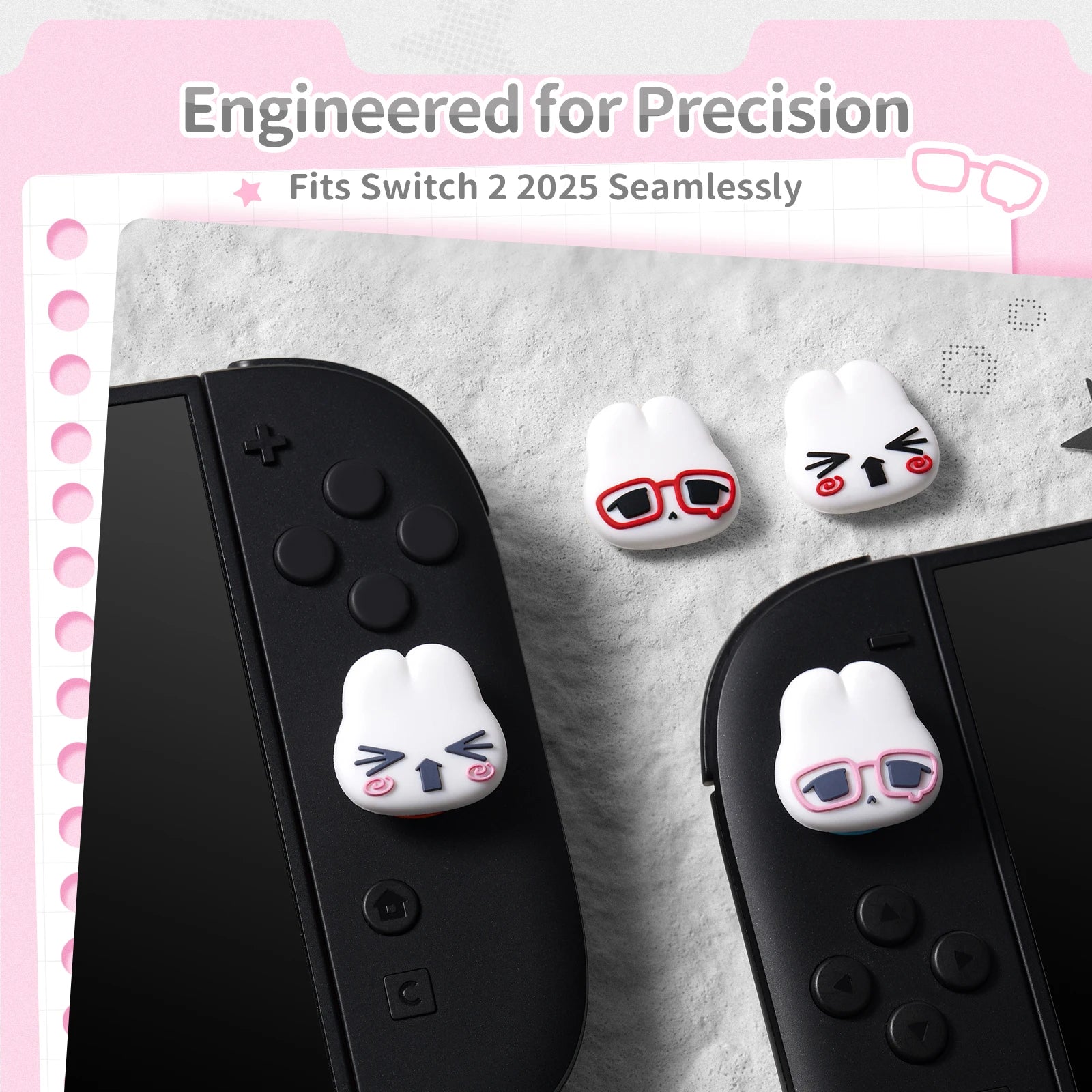 4-Piece Anti-Slip Silicone Nintendo Switch 2 Joystick Caps