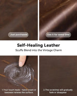 Self-Healing Crazy Horse Leather Desk Pad