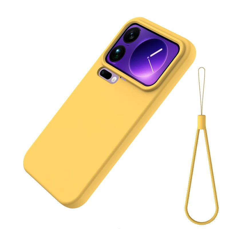 Xiaomi 17 Series Soft Liquid Silicone Case with Soft Flocked Lining