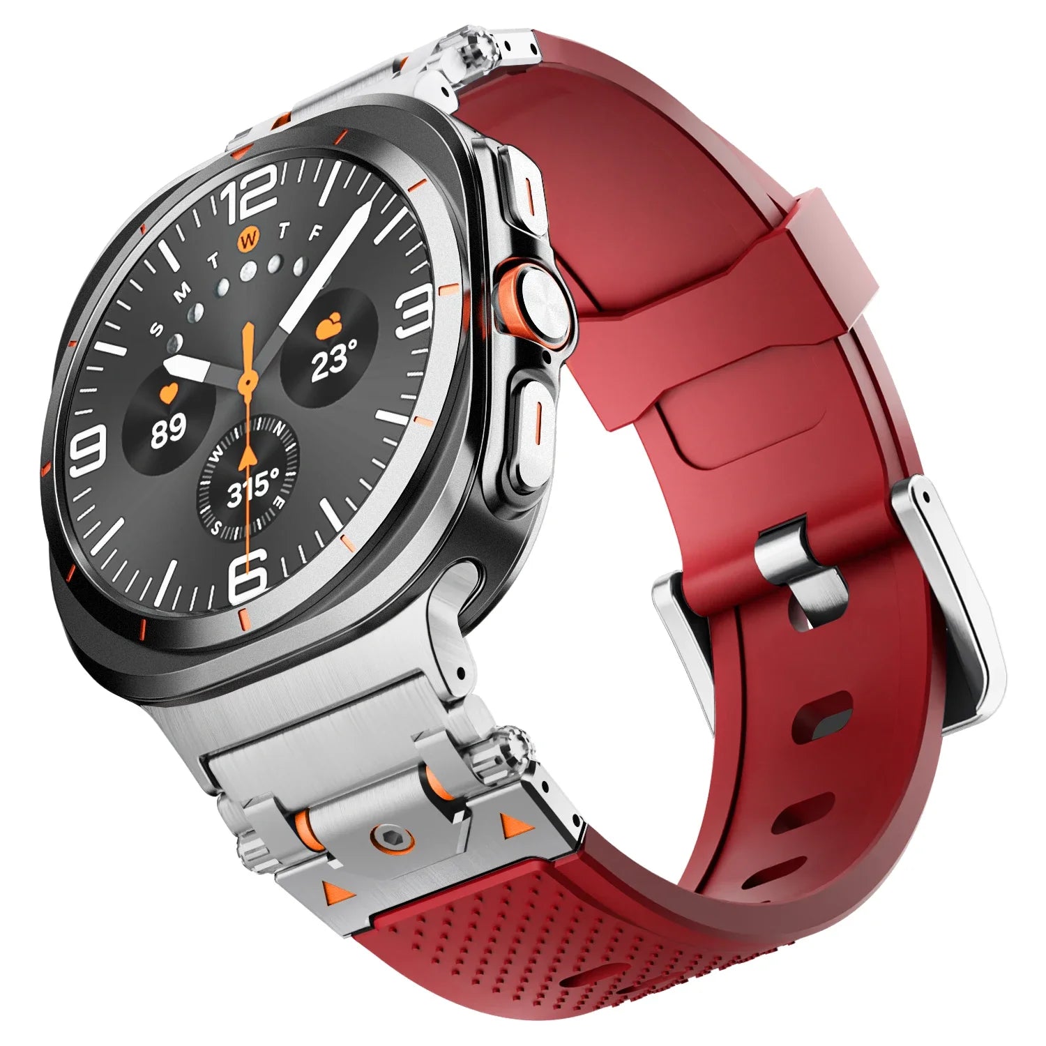Rugged TPU Silicone Band for Samsung Galaxy Watch Ultra