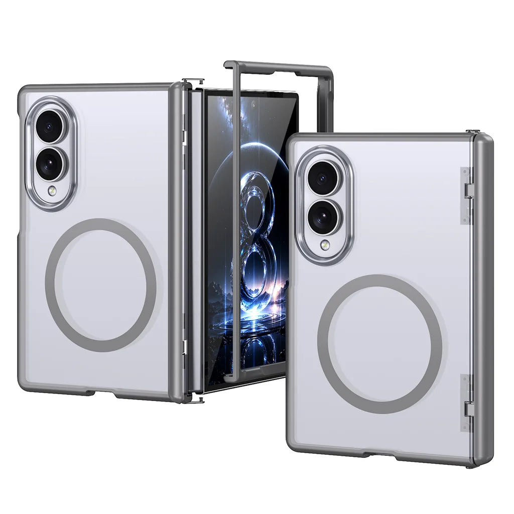 Transparent Shockproof Hinge Protection Case with Automatic Rebound for Samsung Galaxy Z Fold 8