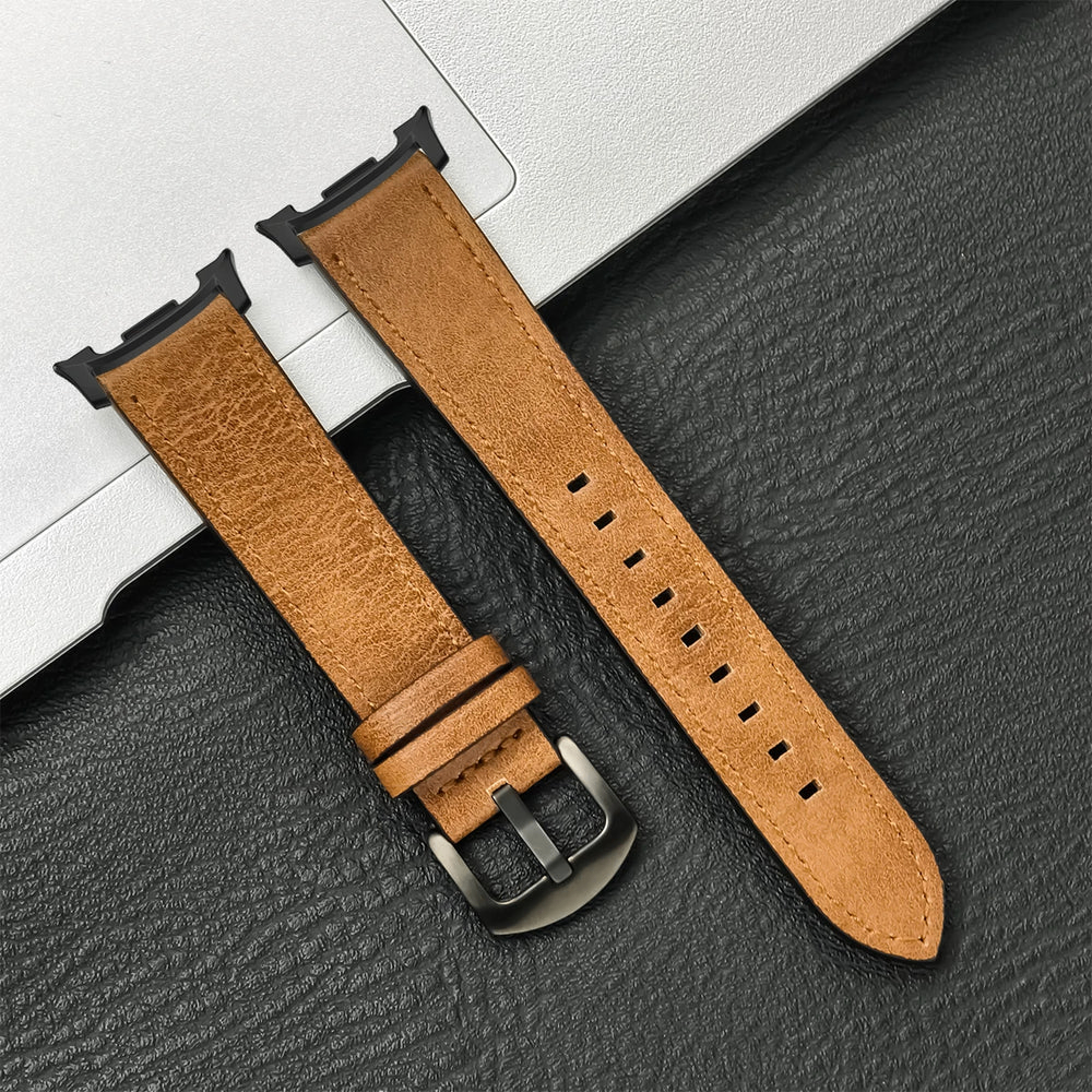 Premium Leather Watch Band Compatible With Galaxy Watch 6 & Galaxy Watch 6 Classic