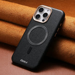 Shockproof Business Leather MagSafe Case for iPhone 16 Series
