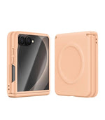 Luxury Magnetic Vegan Leather Case with Screen Protector for Samsung Galaxy Z Flip 8