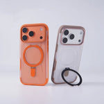 Slim Frosted MagSafe Case with Built-In Kickstand for iPhone 17 Series