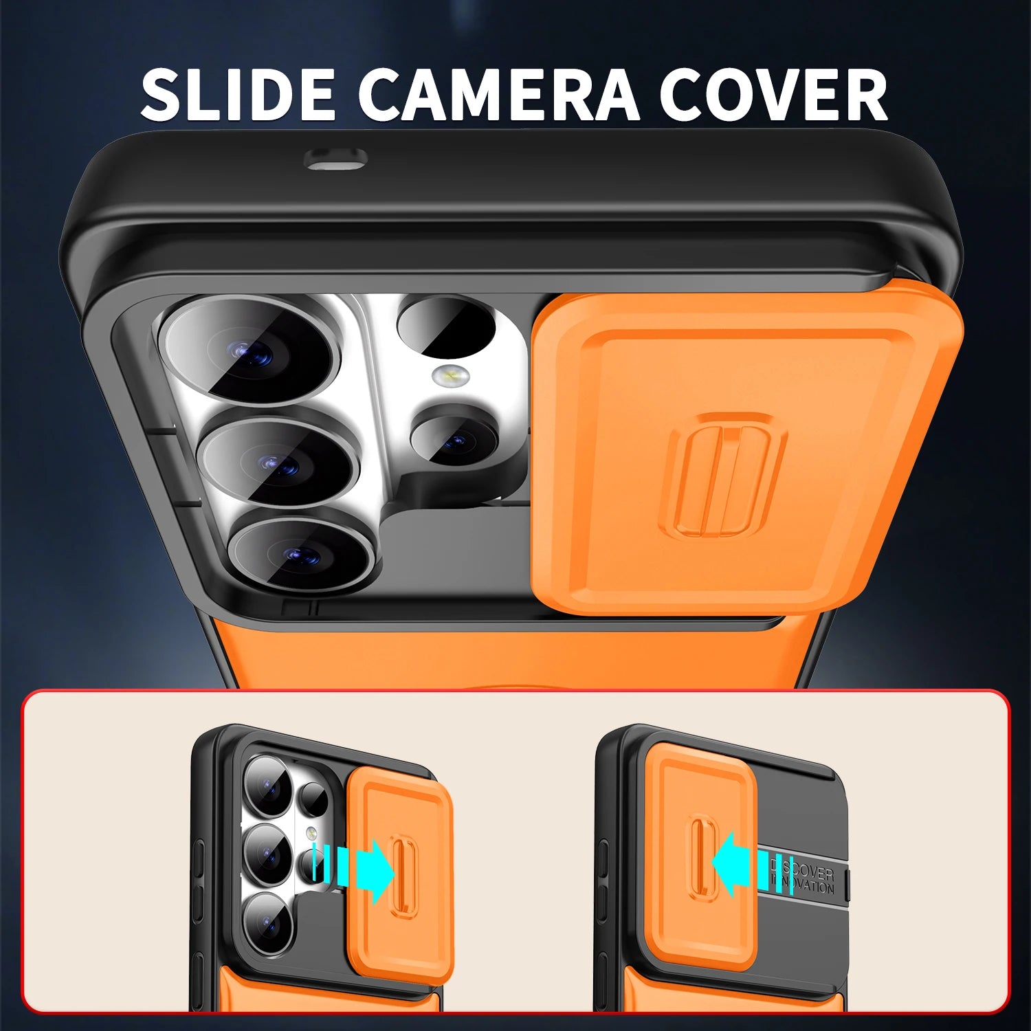 Protective Magnetic Case with Sliding Camera Cover for Samsung Galaxy A57