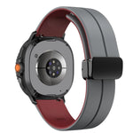 Silicone Magnetic Buckle Strap for Samsung Galaxy Watch 8 /  Galaxy Watch 8 Classic