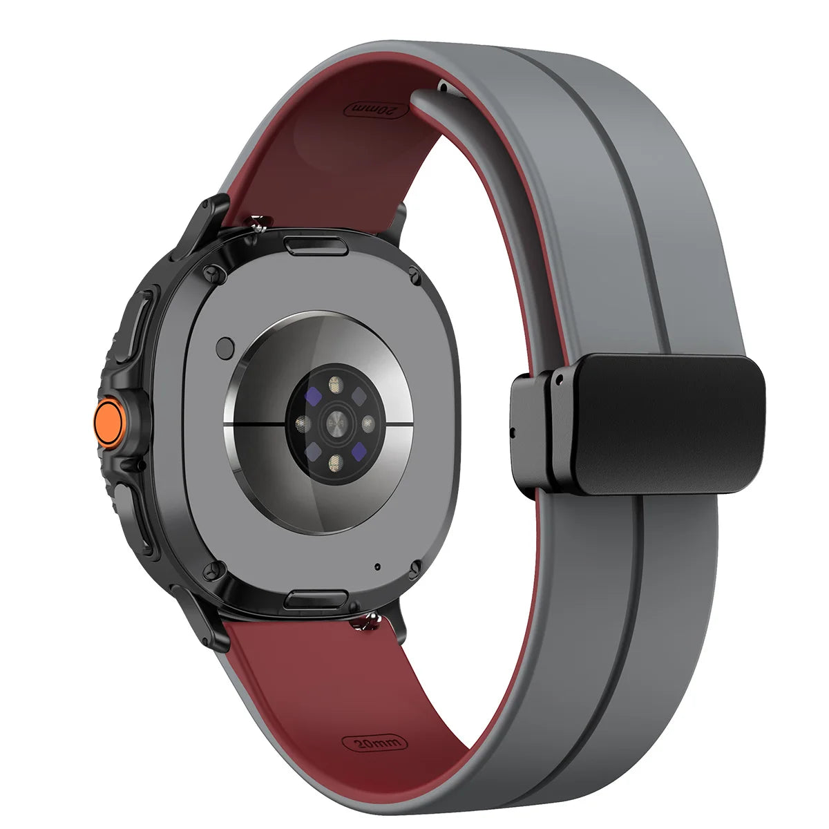 Silicone Magnetic Buckle Strap for Samsung Galaxy Watch 8 /  Galaxy Watch 8 Classic