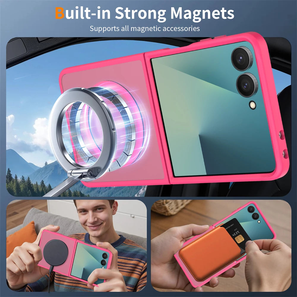 Premium Translucent Magnetic Case for Samsung Galaxy Z Flip 8