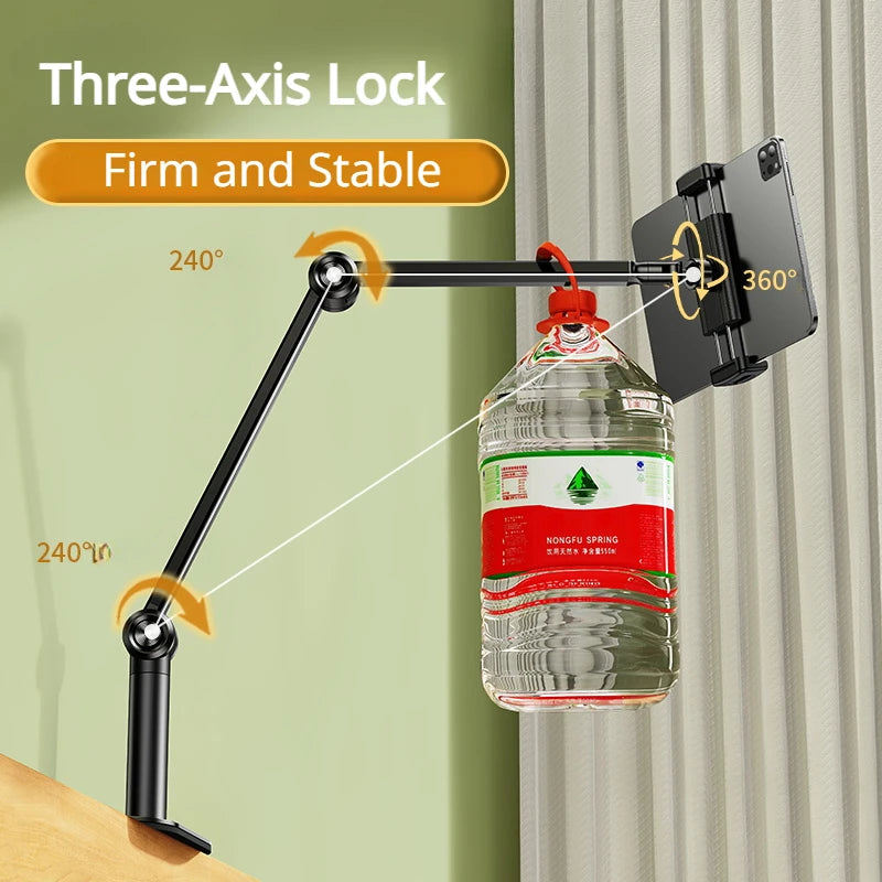 Rotatable Clip-On Phone and Tablet Holder Stand