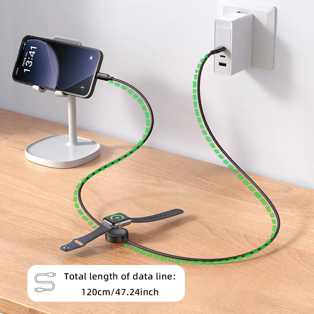 Bonola USB-C 2-in-1 Braided Charging Cable
