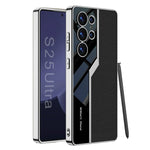 Shockproof TPU + Leather Case for Samsung Galaxy S25 Ultra