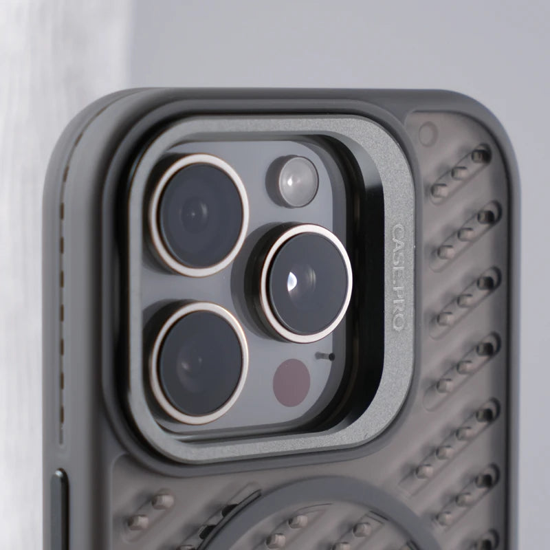 Translucent Mesh Cooling MagSafe Case for iPhone 15 Series