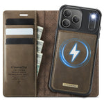 Leather Magnetic Flip Wallet Case with Kickstand for iPhone 18 Series