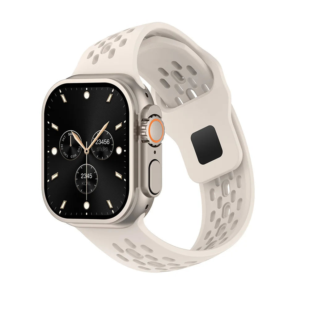 Perforated Silicone Tapered Band with Slot Connector for Apple Watch