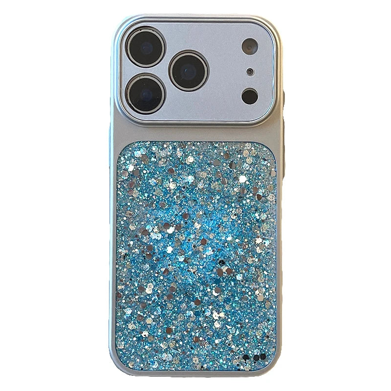 Shiny Glitter Shock-Resistant Phone Case for iPhone 17 Series