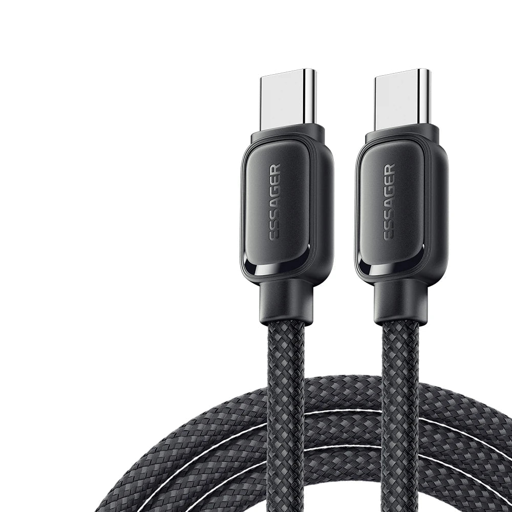 Essager 100W USB-C PD Magnetic Charging Cable With Anti-Winding Cord