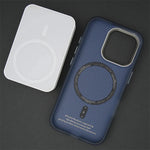 Carbon Fiber Texture Hard PC MagSafe Case for iPhone 15 Series
