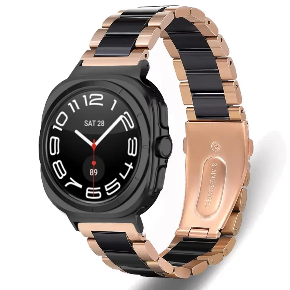 Premium Ceramic Metal Bracelet for Samsung Galaxy Watch Ultra 2025
