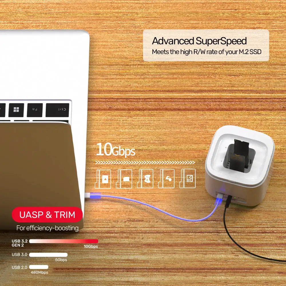 UNITEK Dual M.2 NVMe SSD Dock