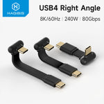 Hagibis USB4 240W 80Gbps Right Angle Cable