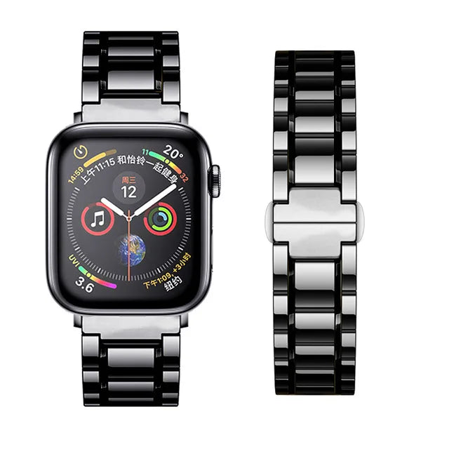 Fashion Ceramic Metal Wristband for Apple Watch