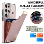 Premium PU Leather Wallet Case with Card Slot for Samsung Galaxy S24 Series