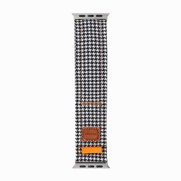 Vintage-Style Nylon Canvas Wrist Strap for Apple Watch