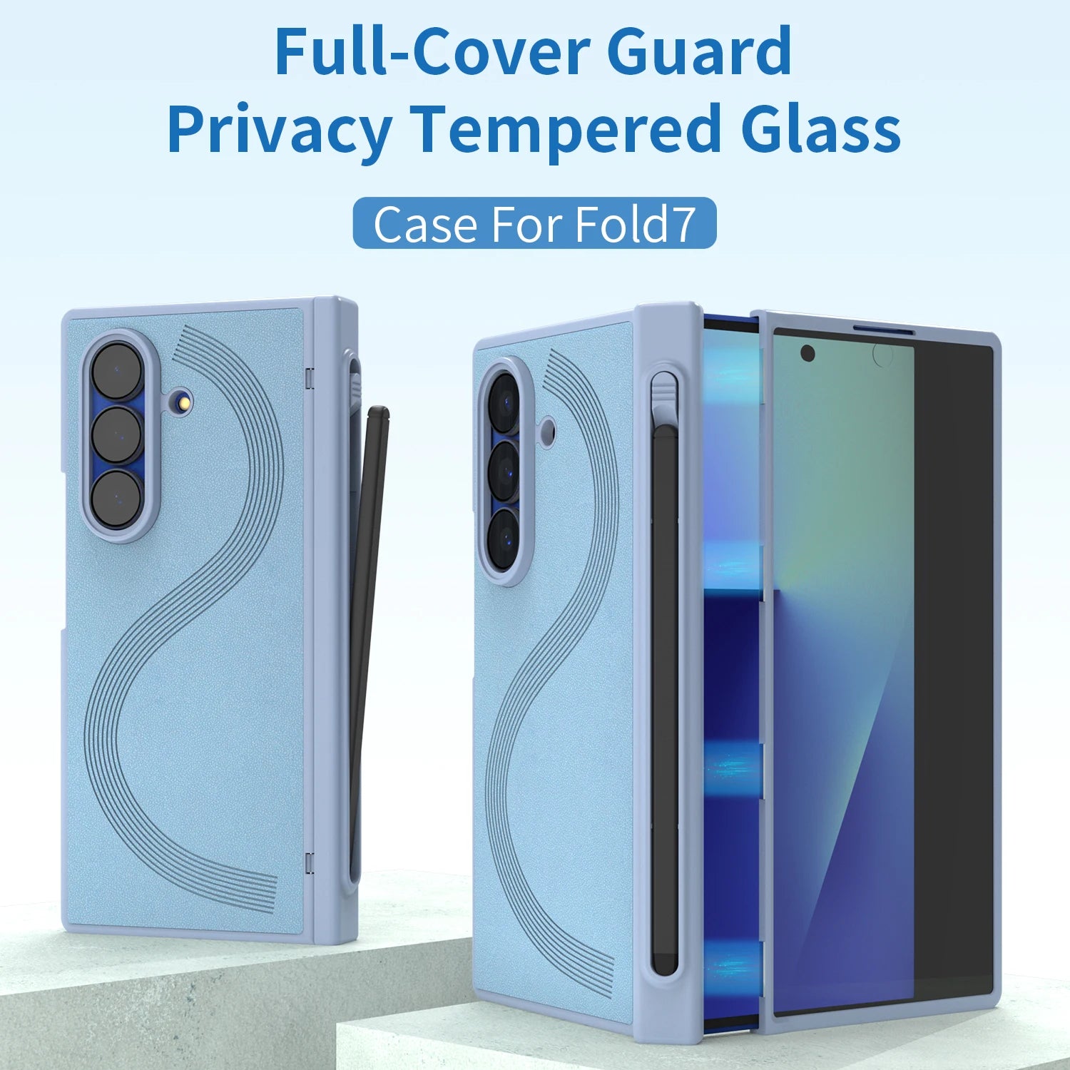 Samsung Galaxy Z Fold 6 Shockproof Case with Soft Interior and Pen Slot