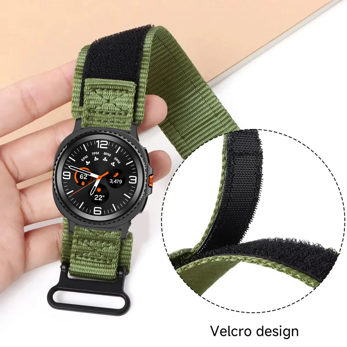 Breathable Sport Nylon Watchband for Samsung Galaxy Watch 8 & Galaxy Watch 8 Classic