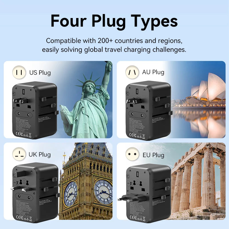 Vention 35W GaN Universal Travel Adapter