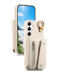 Zipper Wallet Leather Case with Ring Holder for Samsung Galaxy A56