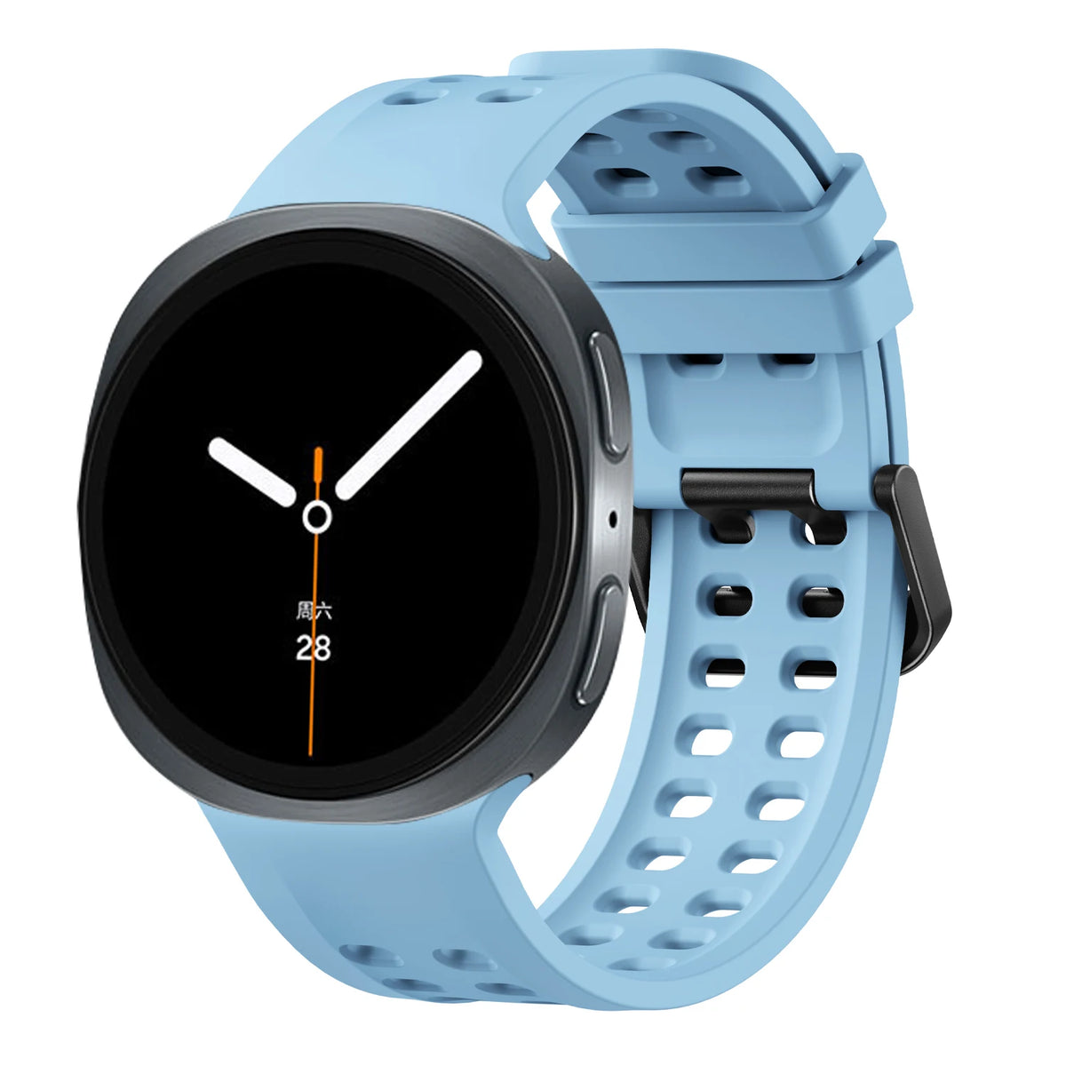 Perforated Silicone Sport Band with Quick-Release Tab for Samsung Galaxy Watch 9